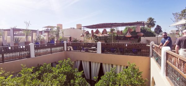 Terrasse d’un riad sur les toits de Marrakech